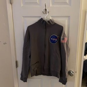 NASA Varsity Jacket from Red Canoe, Large, Grey